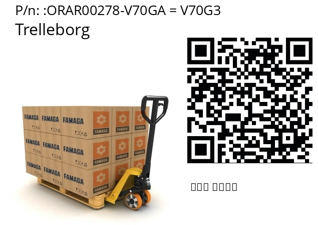   Trelleborg ORAR00278-V70GA = V70G3